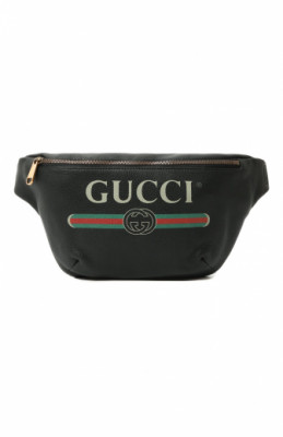 Кожаная поясная сумка Gucci Print Gucci